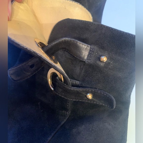 Chantal Italy Black suede leather size 10M - Picture 9 of 11